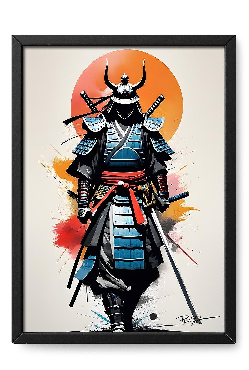 Abstract Samurai – Print-artbg