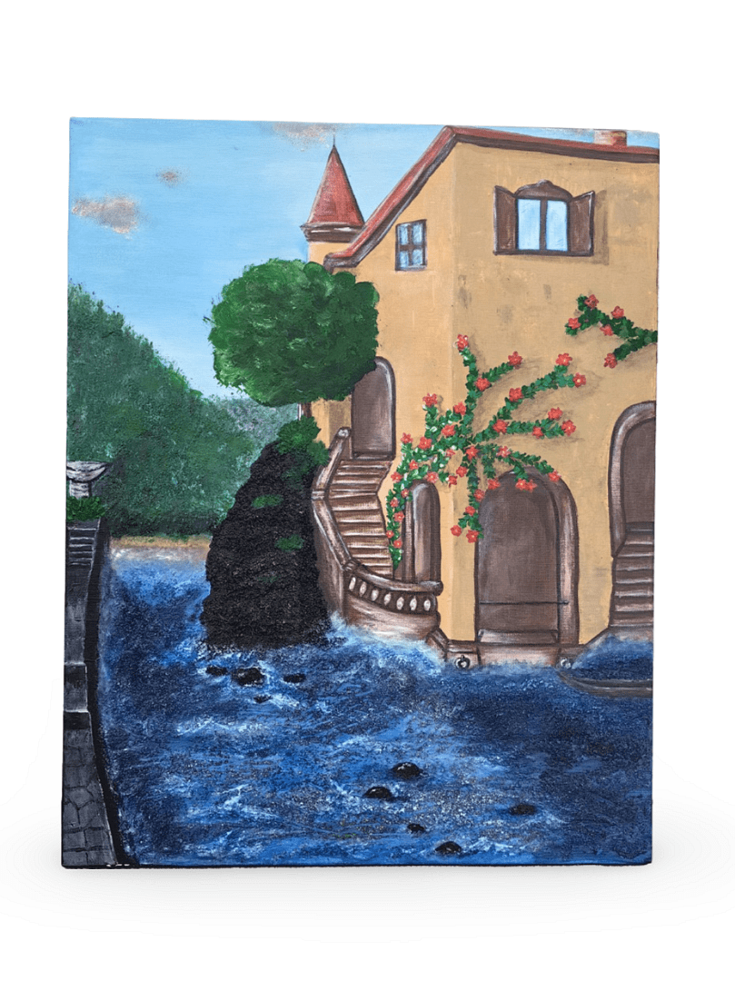 La Casa - ръчно рисувана картина от Артист