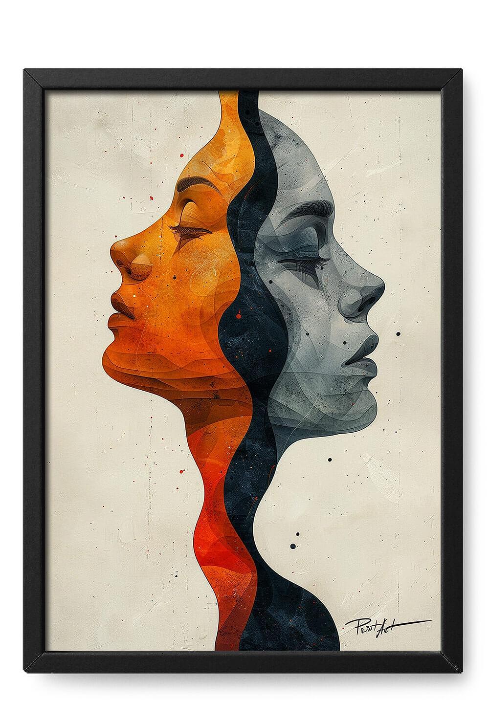 Multiple Faces Print Two faces – Print-artbg