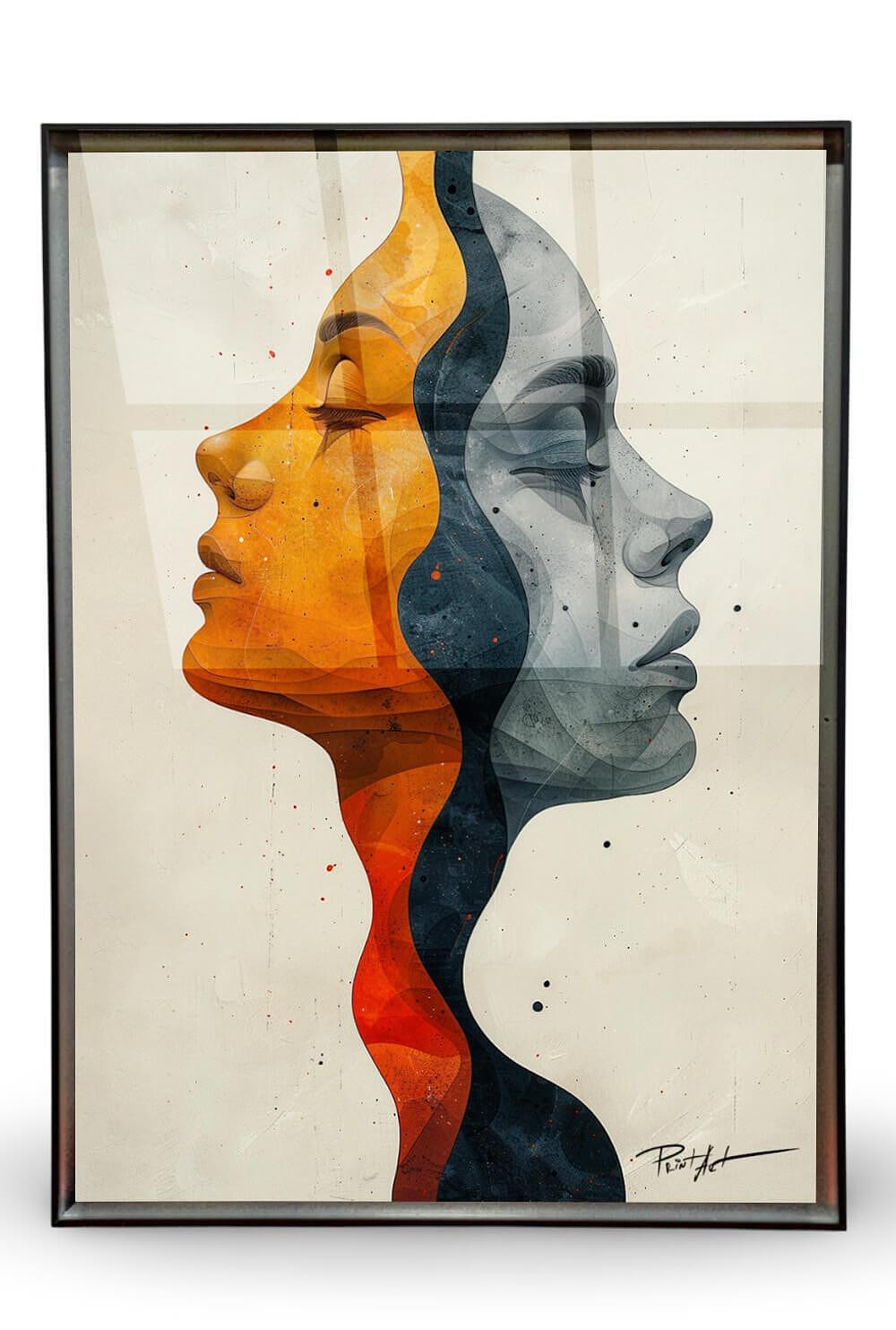 Multiple Faces Print Two faces – Print-artbg